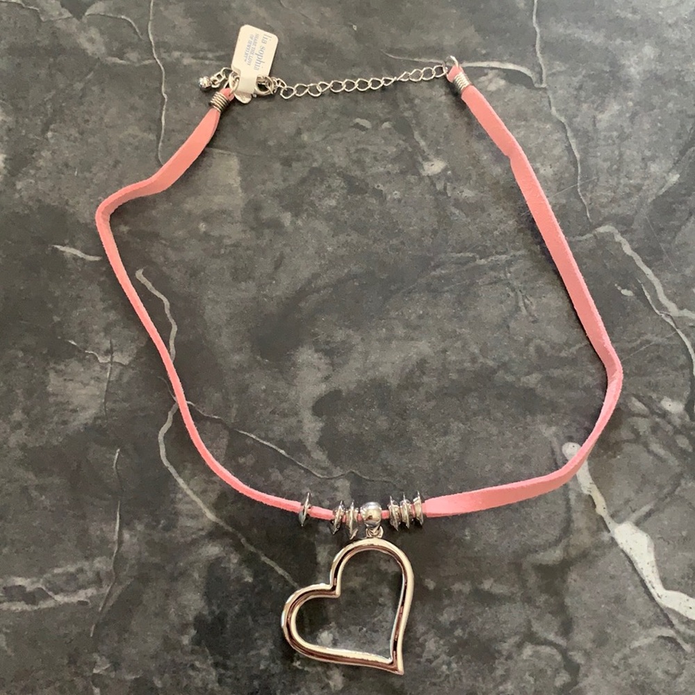 Lia Sophia Necklace (light pink & silver) NEW